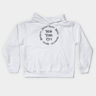 New York City Boroughs Kids Hoodie